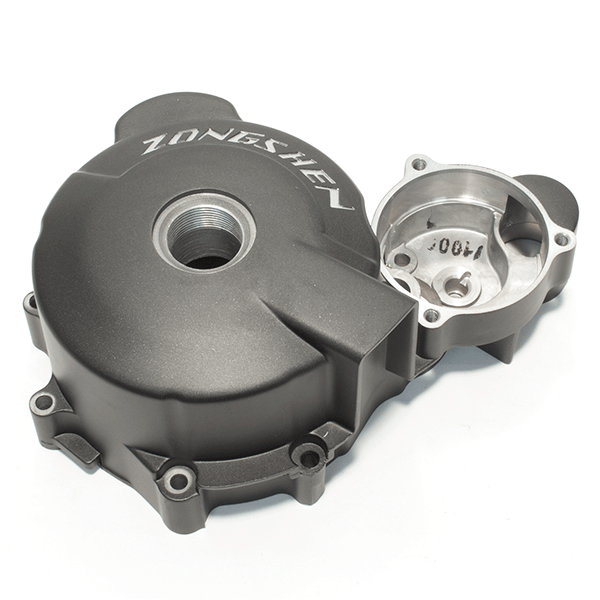 Left Black Engine Casing with Zonsghen Logo for ZS125GY-10, ZS125GY-10C