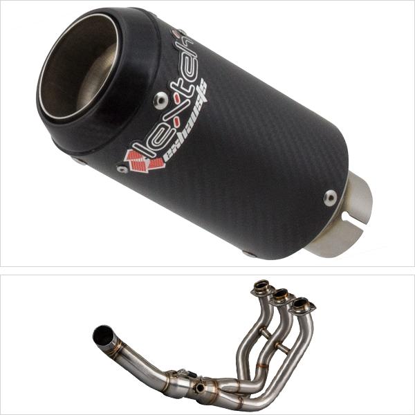 Lextek CP8C Full Carbon Exhaust System 150mm Low Level for Yamaha MT-09 Tracer (14-20)