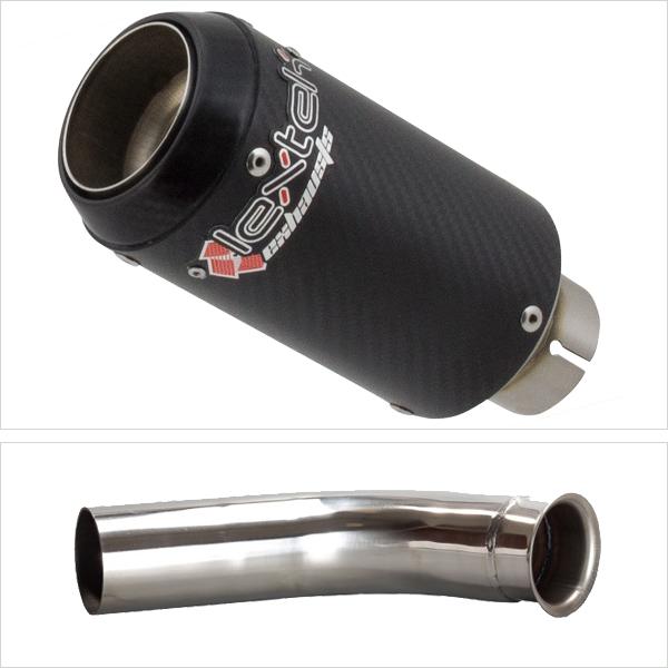 Lextek CP8C Full Carbon Exhaust 150mm with Link Pipe for KTM 125/390 Duke (17-20) RC125/390 (14-20)