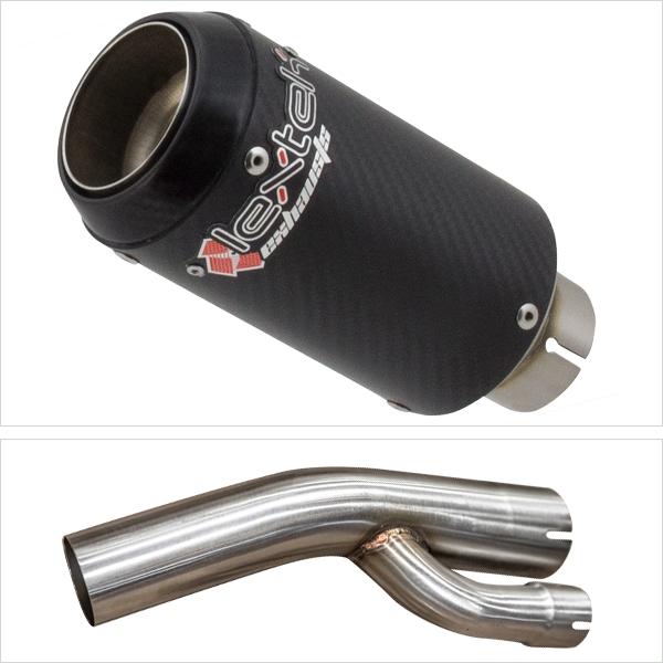 Lextek CP8C Full Carbon Exhaust 150mm with Link Pipe for BMW S1000 RR (17-18)