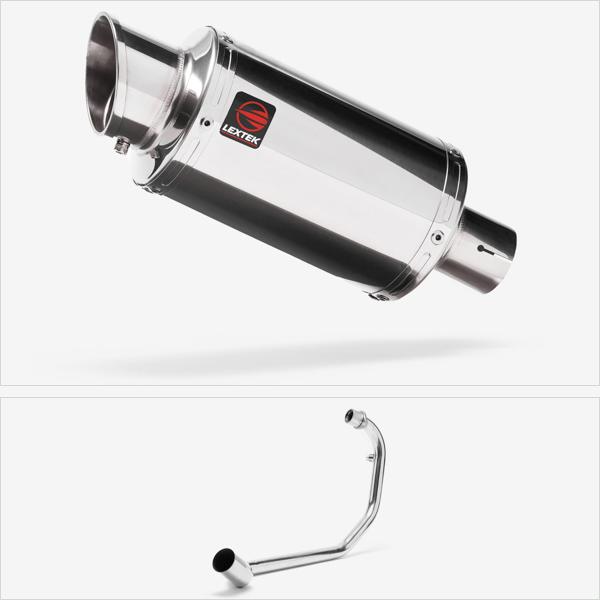 Lextek YP4 S/Steel Stubby Exhaust System 200mm for Lexmoto Tempest GT 125