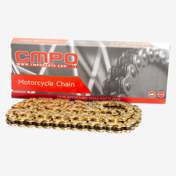 Motorcycle Drive Chain 520-110 Links Gold Heavy Duty