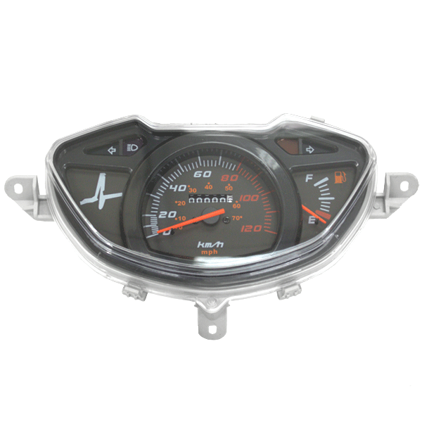 Black Speedo Assembly KPH/MPH for WY125T-74