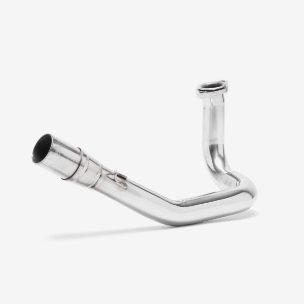 Lextek Stainless Steel Header with GY6 50cc Scooter Downpipe (For 10inch wheel)