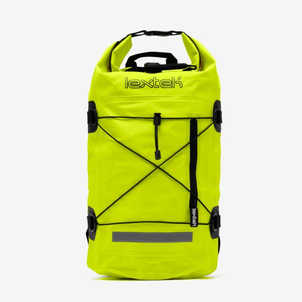 Lextek Waterproof Dry Bag Backpack 30Litre Fluorescent Yellow