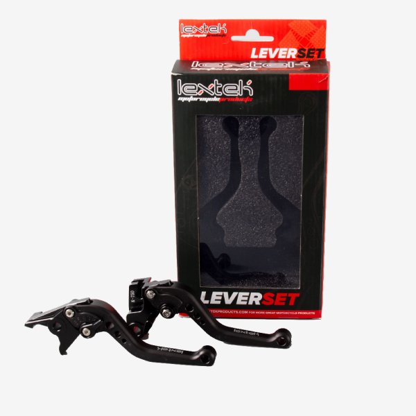 Lextek CNC Brake & Clutch Lever Set F-21 / K-750 Short Black