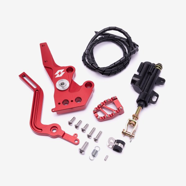 Full-E Charged Rear Hydraulic Foot Brake Red