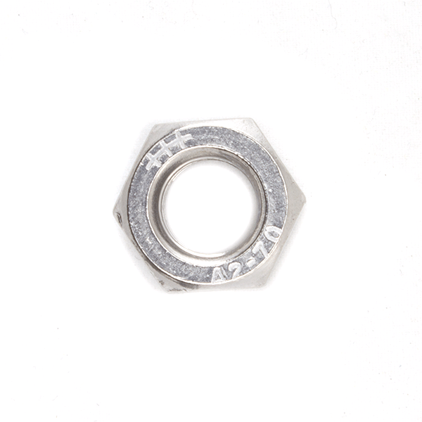 Stainless Steel A2 Hexagon Nut M12 x 1.5mm
