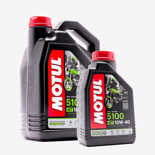 Motul Motorcycle Semi Synthetic Oil 5100 10W40 4 Litre + 1 Litre Free