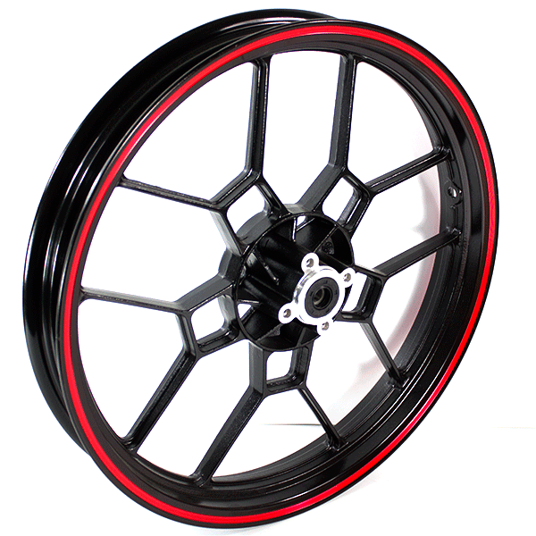 Front Black/Red Wheel 17 x 2.15inch (Disc Brake) for ZS125-48A