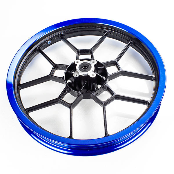 Front Black/Blue Wheel 17 x 2.15inch (Disc Brake) for ZS125-48F, ZS125-48E, ZS125-48F-E4, ZS125-48E