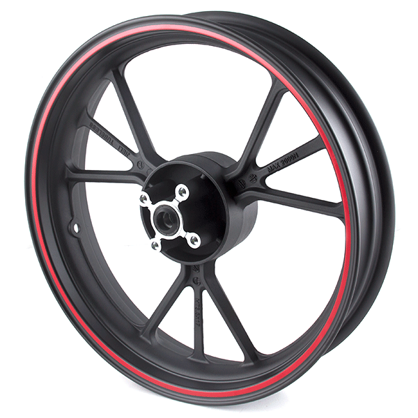 Rear Black/Red Wheel 17 x 3.50inch for XGJ125-27B, XGJ125-28, MT125RR