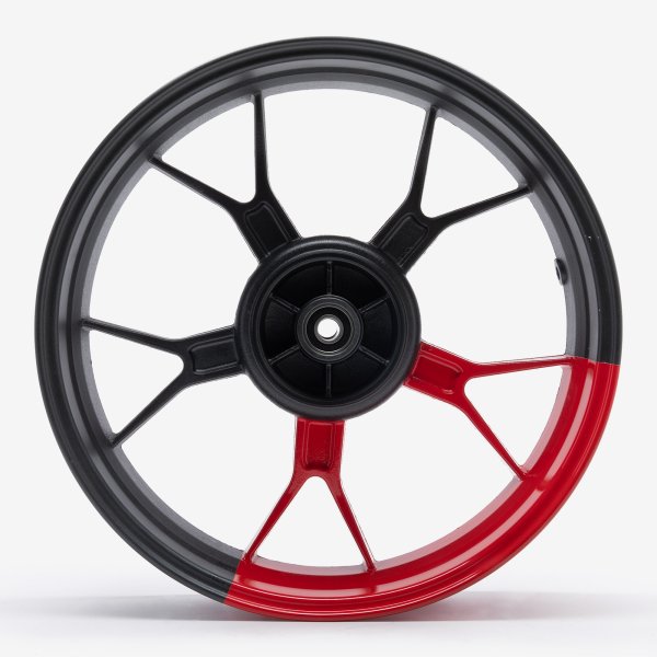 Rear Matt Black/Red Wheel for SY125-10-SE-V2