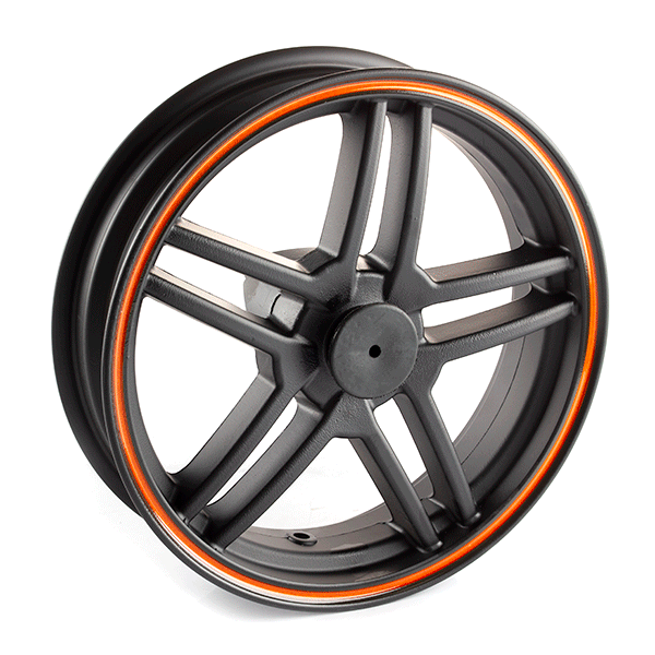 Front Black/Orange Wheel 13 x 3.50inch for LJ125T-8M-E4
