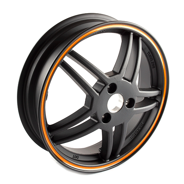 Rear Wheel 13 x 3.50inch Orange for LJ125T-8M-E4