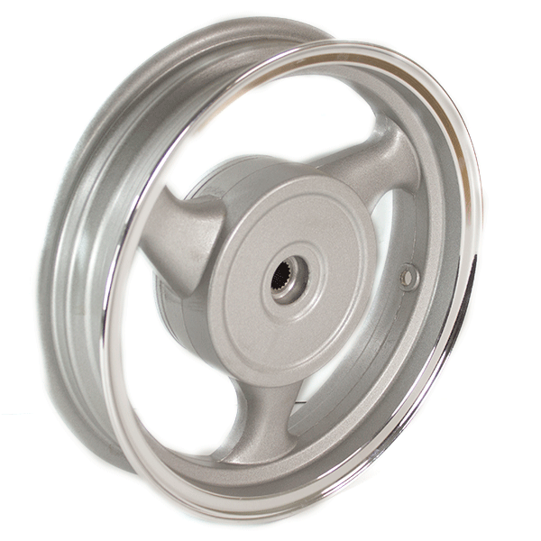 Rear Silver 3 Spoke Wheel 12 x 2.50inch (Drum Brake) for ZN125T-32A, DB125T-32A