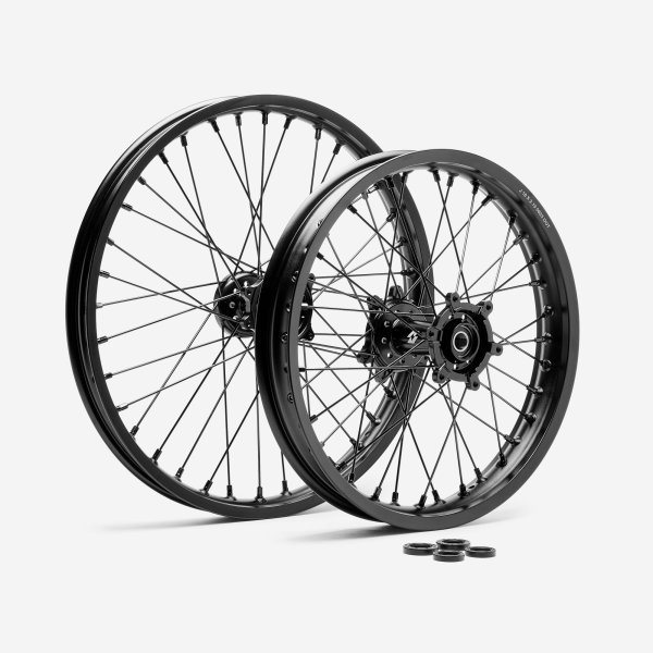 Full-E Charged Front and Rear Wheel Set 21inch x 1.6 & 18inch x 2.15 for Ultra Bee