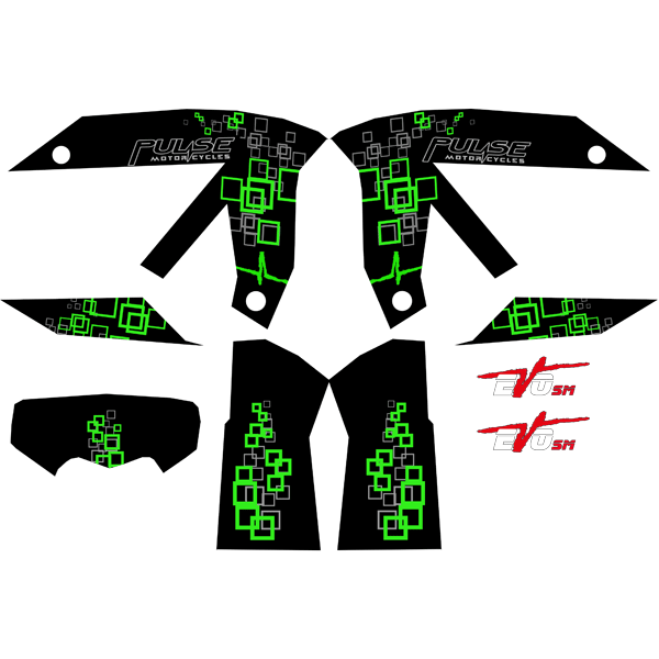 Black/Green Sticker Pack for A31B