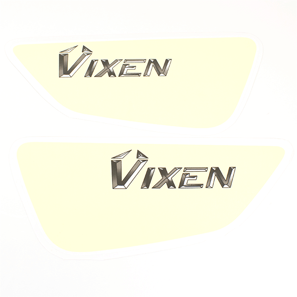 Cream Side Panel Stickers for Lexmoto Vixen 125