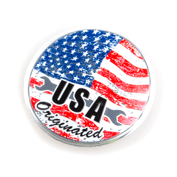 USA Round Sticker (UM)