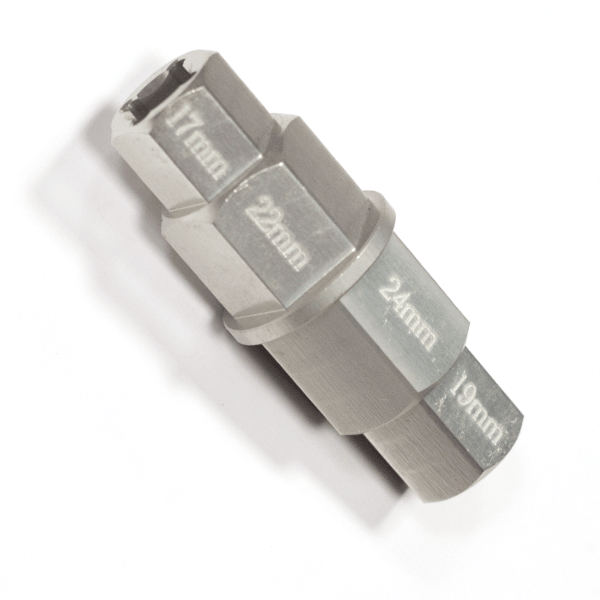 Lextek 4-in-1 Hex Spindle Tool (17,19,22,24 mm)