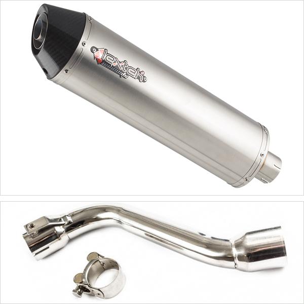 Lextek RP1 Gloss S/Steel Oval Exhaust 400mm with Link Pipe for Honda CRF 250L & Rally (17-20)
