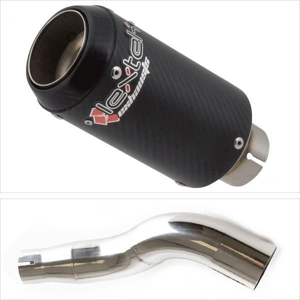 Lextek CP8C Full Carbon Exhaust 150mm with Link Pipe for Honda CB300R (18-20)