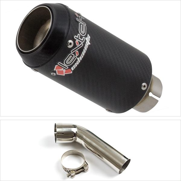 Lextek CP8C Full Carbon Exhaust 150mm with Link Pipe for Suzuki DL1000 V-Strom (14-19)