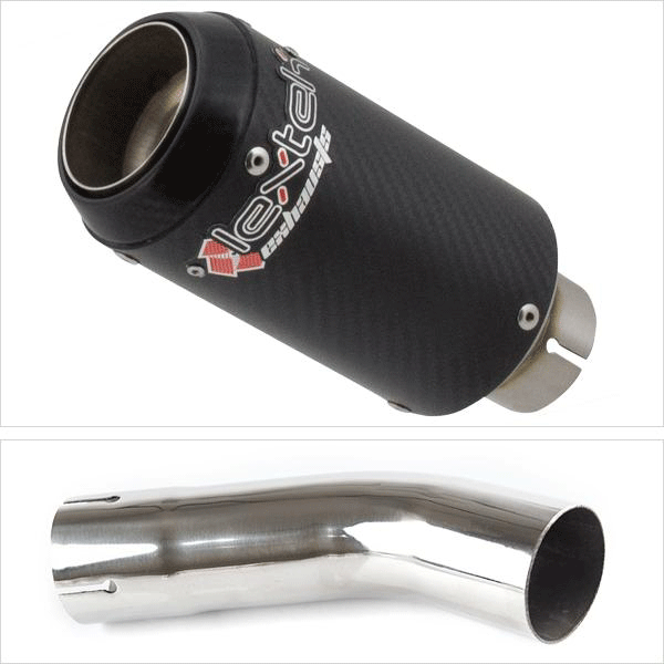 Lextek CP8C Full Carbon Exhaust 150mm with Link Pipe for Suzuki GSX-S 1000 (15-20)