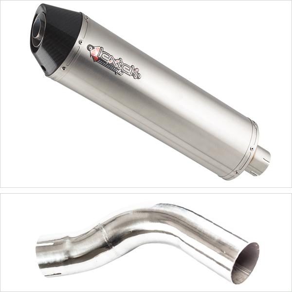 Lextek RP1 Gloss S/Steel Oval Exhaust 400mm with Link Pipe for Triumph Sprint ST 995i (98-04)