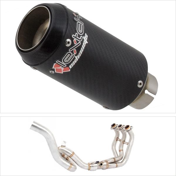 Lextek CP8C Full Carbon Exhaust System 150mm High Level for Yamaha MT-09 Tracer (14-20)