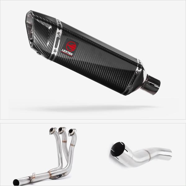 Lextek SP9C with High Level Exhaust System 300mm for Yamaha MT-09 (21-23)