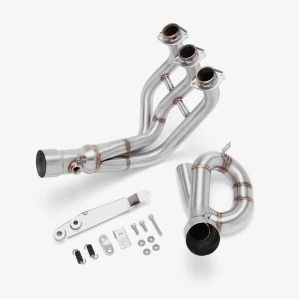 Lextek Stainless Steel Exhaust Downpipe for Yamaha MT-09 (13-19)