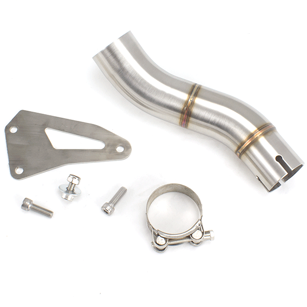 Lextek RP1 Gloss S/Steel Exhaust with Link Pipe for Triumph Speed Triple 1050 (11-15)