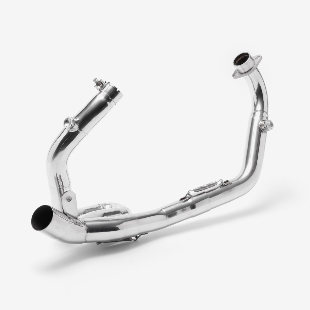lextek stainless steel downpipe for suzuki sv650 03 15 requires link pipe