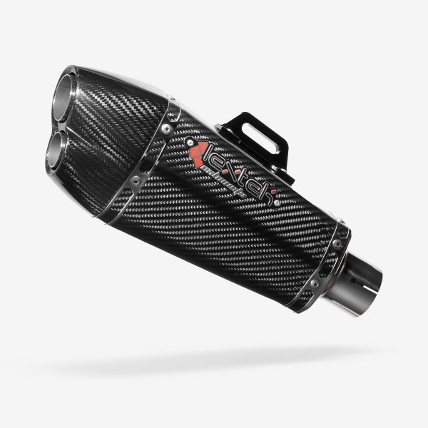 Lextek XP13C Carbon Fibre Exhaust with Link Pipe for Honda CB900 F Hornet (01-09)