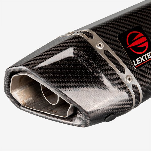 Lextek SP9C Gloss Carbon Fibre Exhaust Silencer 51mm