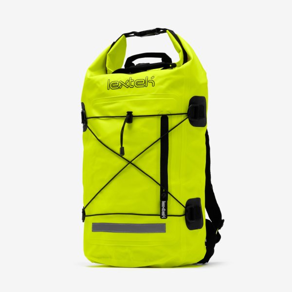 Lextek Waterproof Dry Bag Backpack 30L Fluorescent Yellow
