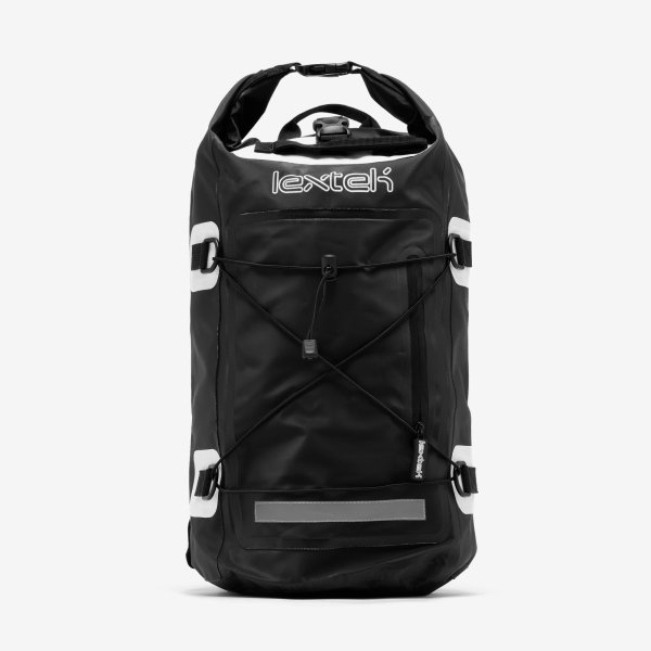 Lextek Waterproof Dry Bag Backpack 30L Black/White
