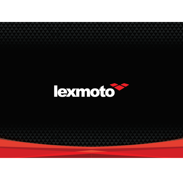 Lexmoto Black/Red Banner 2000x750mm