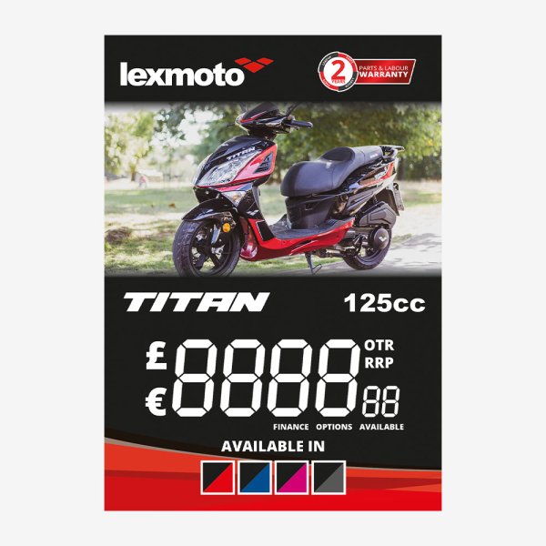Lexmoto Titan 125 Price Tag A6
