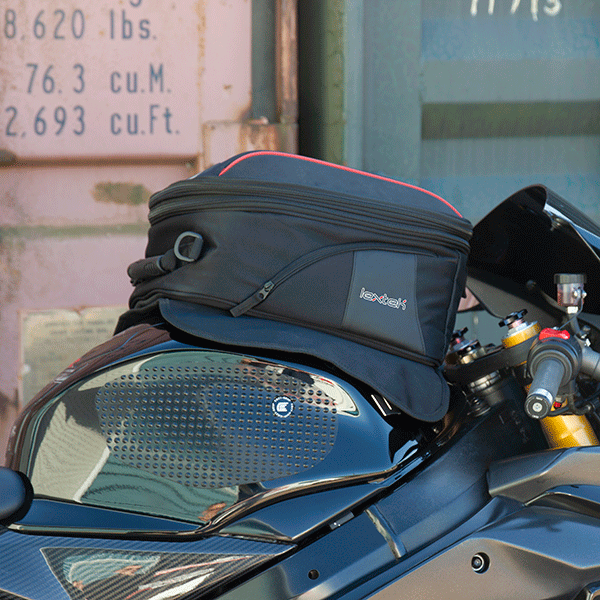 Lextek Motorcycle Magnetic Expandable Tank Bag 28L