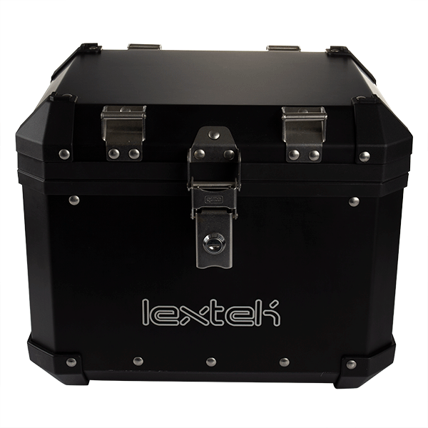 Lextek Aluminium Top Box 33L with Mounting Plate for BMW F800 R (08-15) Black