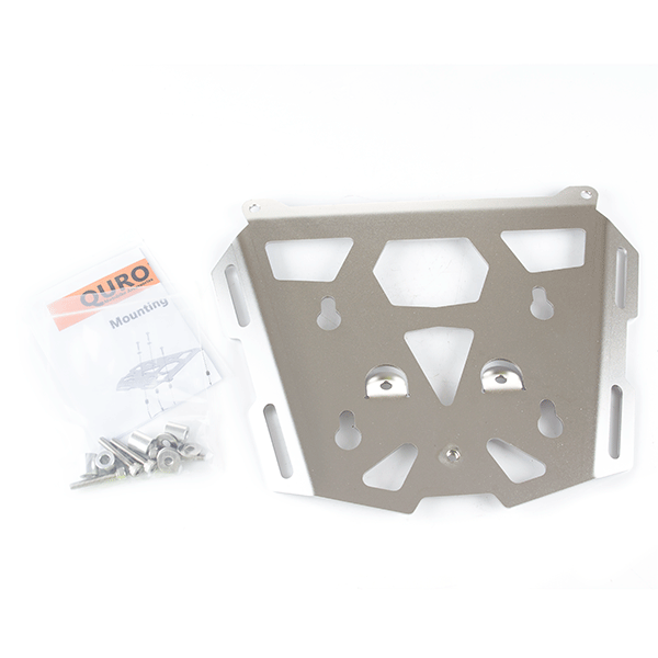 Lextek Aluminium Top Box 33L with Mounting Plate for BMW R1200 GS (13) Silver