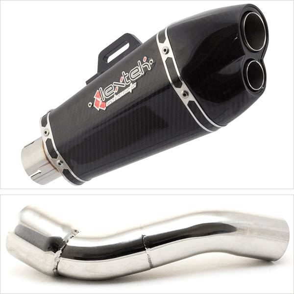 Lextek XP13CL Exhaust Kit with Link Pipe for BMW R 1200 GS (10-12)