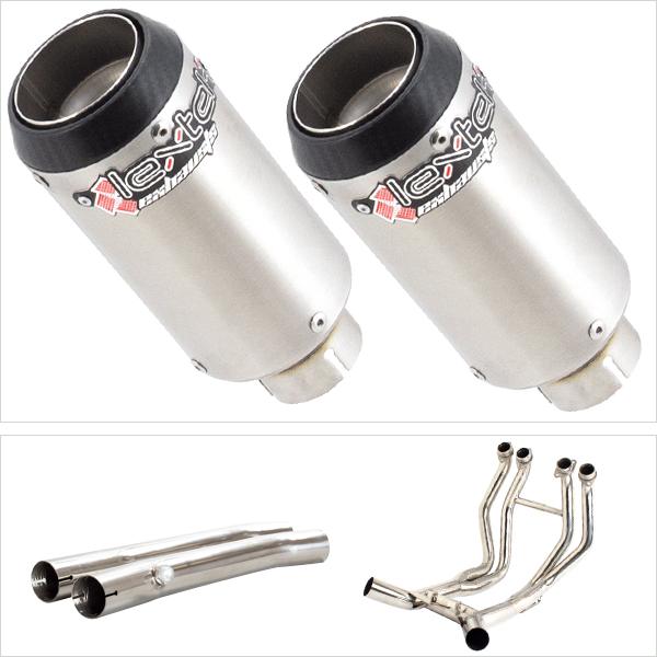 Lextek CP1X2 Twin Exhaust System with Link Pipes for Suzuki GSX 1300 R Hayabusa (99-07)