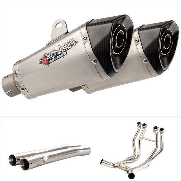 Lextek XP10X2 Twin Exhaust System with Link Pipes for Suzuki GSX 1300 R Hayabusa (99-07)