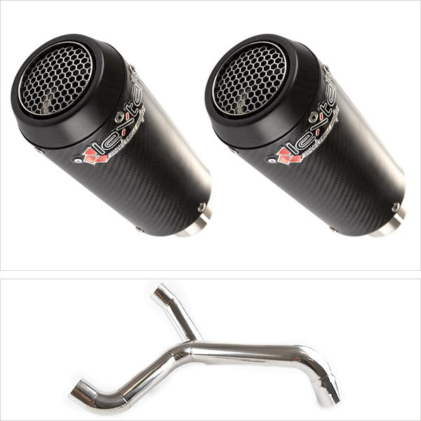 Lextek CP9C with Twin Underseat Link Pipe for Triumph Speed Triple 1050 (11-15)