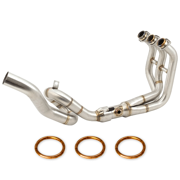 Lextek Stainless Steel High Level Exhaust Downpipe for Yamaha MT-09 / Tracer 900 (13-18)
