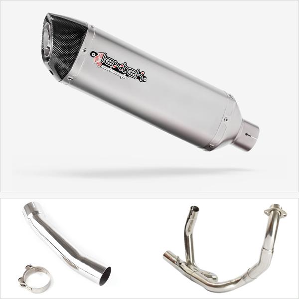 Lextek Stainless Steel Downpipe for Suzuki SV650 (03-15) WITH LINK PIPE